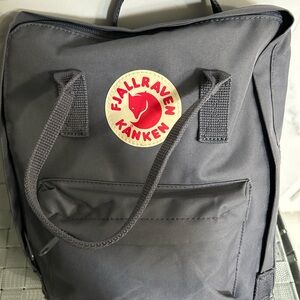 Fjallraven kanken gray backpack large 14”x11”.